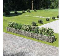 vidaXL Gabion haut-plateau en acier galvanisé 540×50×50 cm