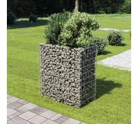 vidaXL Lit surélevé à gabion Acier galvanisé 90x50x100 cm