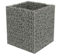vidaXL Lit surélevé à gabion Acier galvanisé 90×90×100 cm