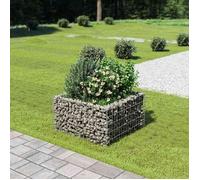 vidaXL Gabion haut-plateau Acier galvanisé 90×90×50 cm
