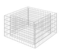 vidaXL Gabion haut-plateau Acier galvanisé 90×90×50 cm