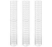 Vidaxl Lit Surélevé À Gabion Circulaire 3pcs Acier Galvanisé Ø30x200cm