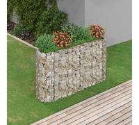 vidaXL Lit surélevé à Gabion - Fer Galvanisé