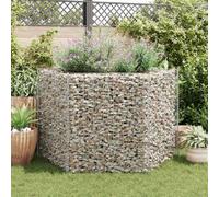 vidaXL Lit surélevé à gabion - Hexagonal