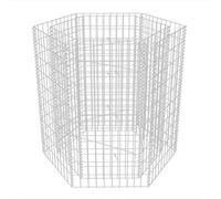 vidaXL Plateau hexagonal en gabion 100×90×100 cm