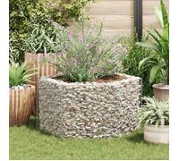 vidaXL Lit surélevé à gabion hexagonal 100 x 90 x 50 cm Jardinière pot de fleur 142532