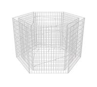 vidaXL Plateau hexagonal en gabion 160×140×100 cm