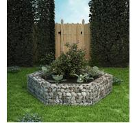 vidaXL Plateau hexagonal en gabion 200x173x40 cm