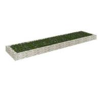 vidaXL Lit Surélevé à Gabion Jardinière à Gabion Patio Terrasse Jardin Extérieur Parterre de Fleurs Plantes Acier Galvanisé 151314