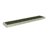 vidaXL Lit surélevé à gabion 151315, acier galvanisé, 500 x 100 x 20 cm, Vert G