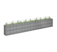 vidaXL Lit surélevé à gabion - Acier galvanisé