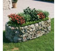 vidaXL Gabion haut-plateau Fer galvanisé 200x100x50 cm