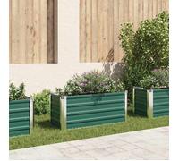 vidaXL Lit surélevé de jardin Acier galvanisé 100x40x45 cm Vert