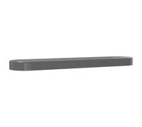 vidaXL Lit surélevé Acier revêtu par poudre 600x140x36 cm Gris