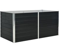 vidaXL Lit surélevé Anthracite 160 x 80 x 77 cm Acier galvanisé