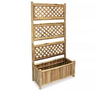 vidaXL Lit surélevé avec treillis en bambou 70 cm