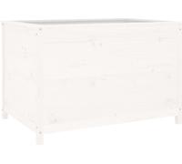 vidaXL Lit surélevé blanc 119,5x82,5x78 cm Pin massif
