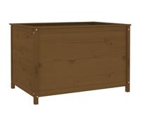 vidaXL Lit surélevé brun miel 119,5x82,5x78 cm Pin massif