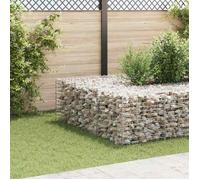 vidaXL Jardinière surélevée Cube à gabion Panier à pierres Fil d'acier 60x60x60 cm