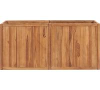 vidaXL Lit surélevé de jardin 150 x 50 x 70 cm teck massif