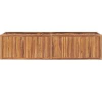 vidaXL Lit surélevé de jardin 200 x 50 x 50 cm en teck massif