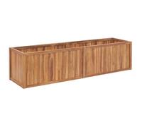 vidaXL Lit surélevé de jardin 200x50x50 cm Bois de teck solide 48975