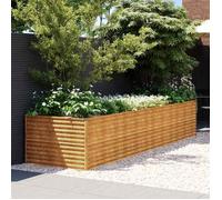 vidaXL Jardinière surélevée 386 x 100 x 69 cm Acier galvanisé 152005