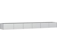 vidaXL Lit surélevé de jardin 480x80x45 cm Acier galvanisé argenté