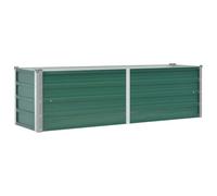 vidaXL Lit surélevé de jardin Acier galvanisé 160x40x45 cm Vert