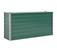 vidaXL Lit surélevé de jardin Acier galvanisé 160x40x77 cm Vert