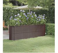 vidaXL Lit surélevé de jardin Acier galvanisé marron 318900