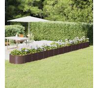 vidaXL Lit surélevé de jardin - Acier marron