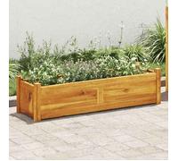 vidaXL Lit surélevé de jardin Bois d'acacia 100x30x25 cm