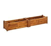 vidaXL Lit surélevé de Jardin Bois d'acacia 150x30x25 cm