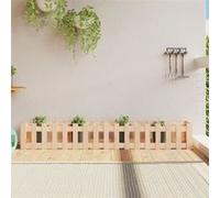 vidaXL Lit surélevé de jardin design de clôture 200x30x30cm pin massif 832502 Multicolore G
