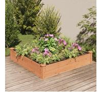 vidaXL Lit surélevé avec insert Brun 120x120x25 cm Sapin massif