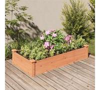 vidaXL Lit surélevé avec insert Brun 120x60x25 cm Sapin massif