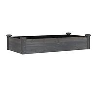 vidaXL Lit surélevé de Jardin Doublure 120x60x25 cm Bois Massif Sapin, lit surélevé, lit de Jardin, lit de légumes, lit de Jardin surélevé