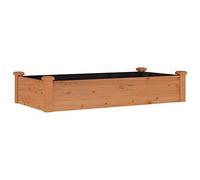 vidaXL Lit surélevé de Jardin Doublure 120x60x25 cm Bois Massif Sapin, lit surélevé, lit de Jardin, lit de légumes, lit de Jardin surélevé