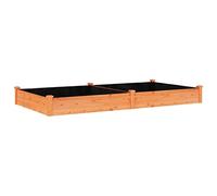 vidaXL Lit surélevé de Jardin Doublure 240x120x25 cm Bois Massif Sapin, lit surélevé, lit de Jardin, lit de légumes, lit de Jardin surélevé