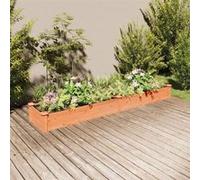vidaXL Lit surélevé avec insert Marron 240x45x25 cm Sapin massif