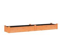 vidaXL Lit surélevé de Jardin Doublure 240x45x25 cm Bois Massif Sapin, lit surélevé, lit de Jardin, lit de légumes, lit de Jardin surélevé