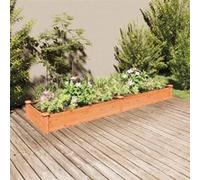 vidaXL Lit surélevé avec insert Marron 240x60x25 cm Sapin massif