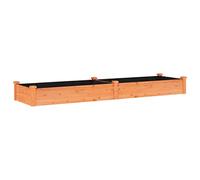 vidaXL Lit surélevé de Jardin Doublure 240x60x25 cm Bois Massif Sapin, lit surélevé, lit de Jardin, lit de légumes, lit de Jardin surélevé