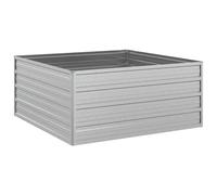 vidaXL Lit surélevé 100x100x45 cm - Argenté