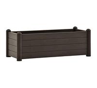 vidaXL Plateau de jardin PP Moka 100x43x35 cm