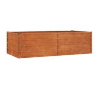 vidaXL Lit surélevé Rouillé 160x80x45 cm acier corten
