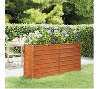 vidaXL Lit surélevé Rouillé 160x40x77 cm acier corten