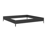 vidaXL Lit surélevé de jardin en acier 100x100x18,5 cm Noir – 851010