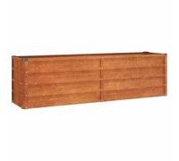 vidaXL Lit surélevé de Jardin rouillé 160x40x45 cm Acier corten